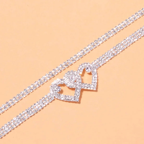 Dazzling Cubic Zirconia Chain Anklet