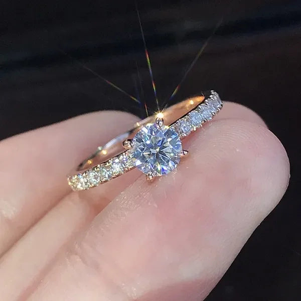 Trendy Shiny Crystal Ring
